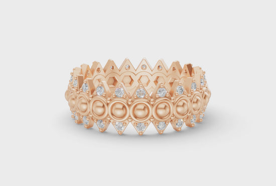 Crown Ring - Rose Gold - Video
