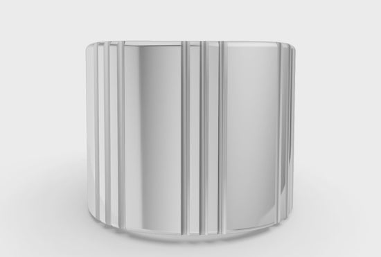 Tall Ear Cuff in White Gold - Video