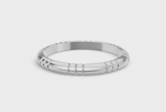 Classy Band - White Gold - 2mm - Video
