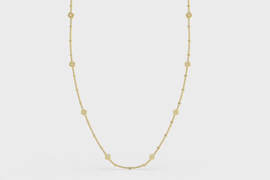 Diamond by the Yard Necklace in Gold - Video