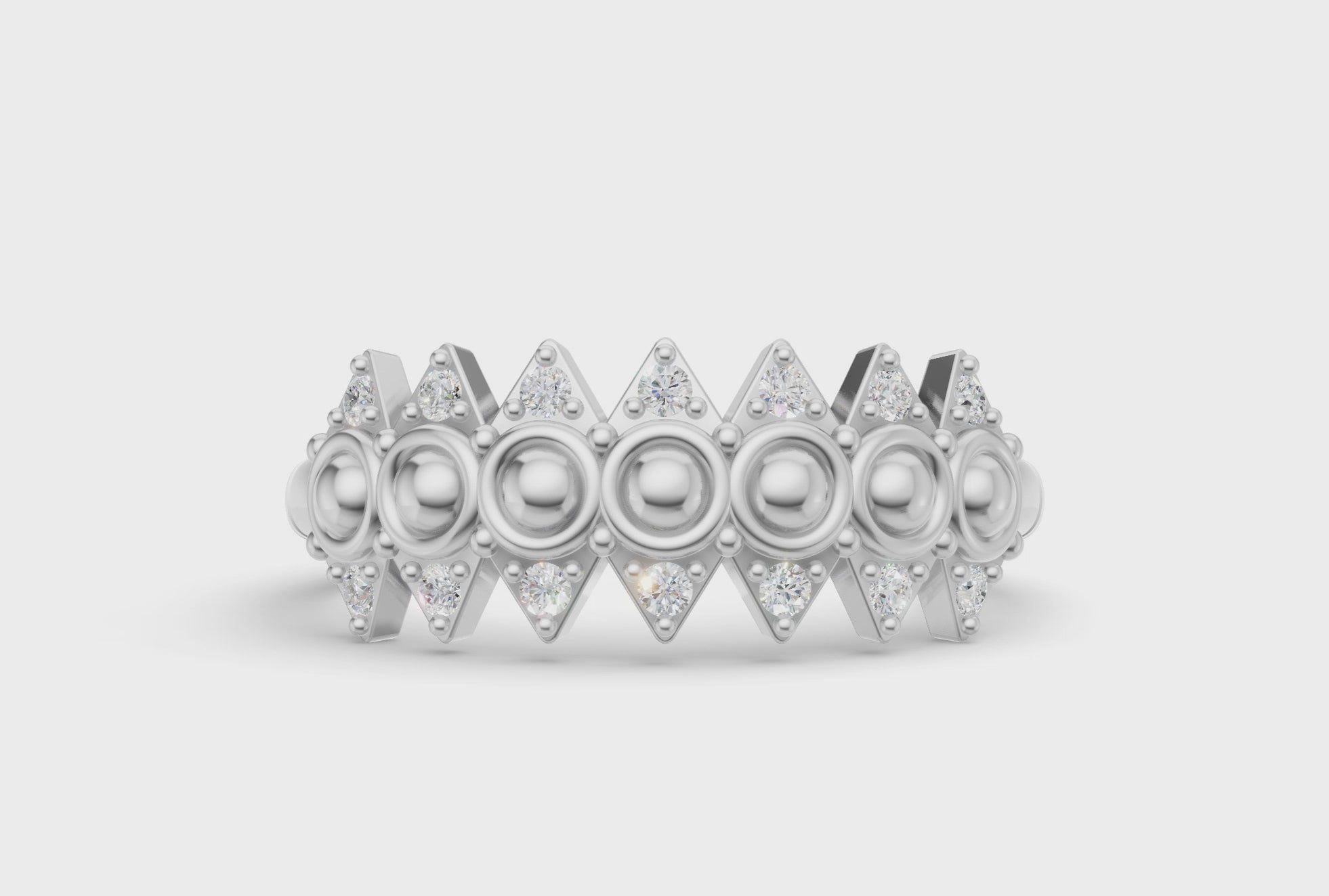 Tiara Ring - White Gold - Video