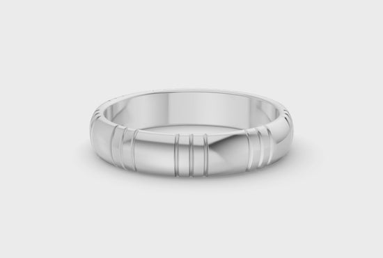 Classy Band - White Gold - 4mm - Video