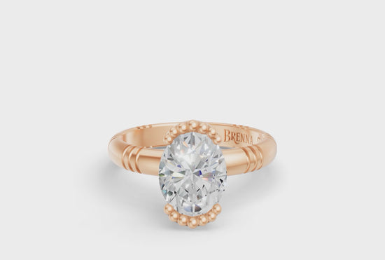 1.5ct Oval Diamond Iskra Ring in White Gold - Video