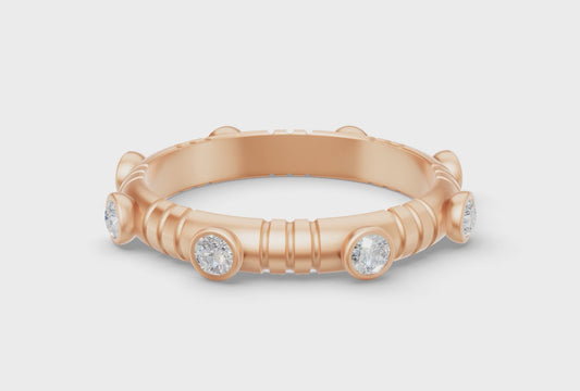 Dot Band in Rose Gold and Diamond - Video
