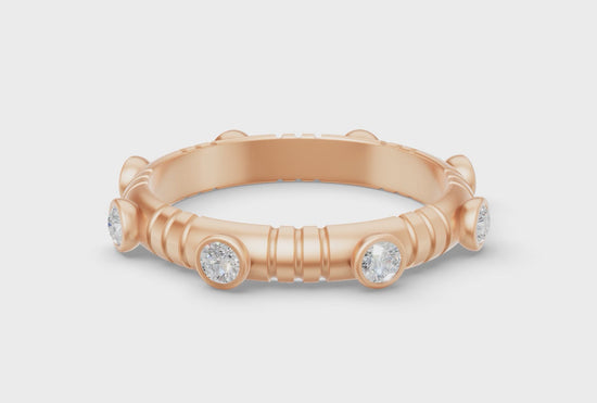 Dot Band in Rose Gold and Diamond - Video