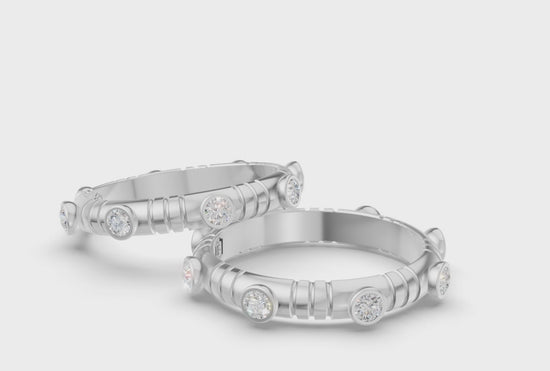 Dot Band in White Gold and Diamond - video